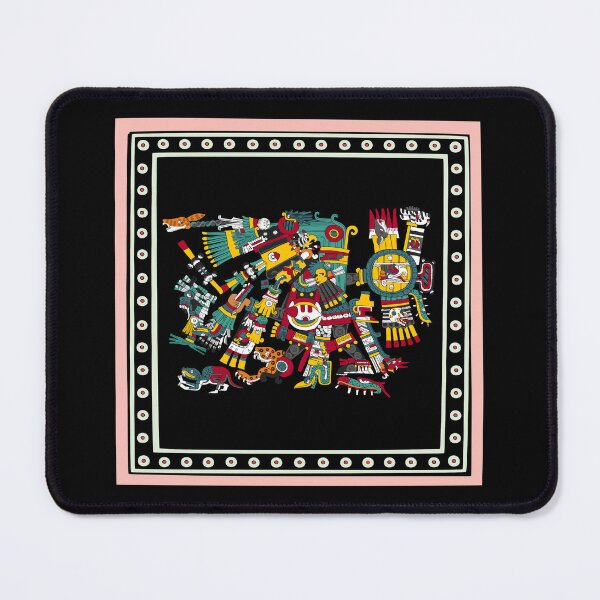 Item preview, Tezcatlipoca Days - Framed Transparent Aztec God of Night designed and sold by Aztectees.