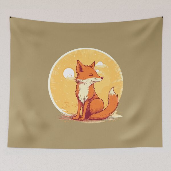 Item preview, Fox and sun designed and sold by Jabuticabaeyes.