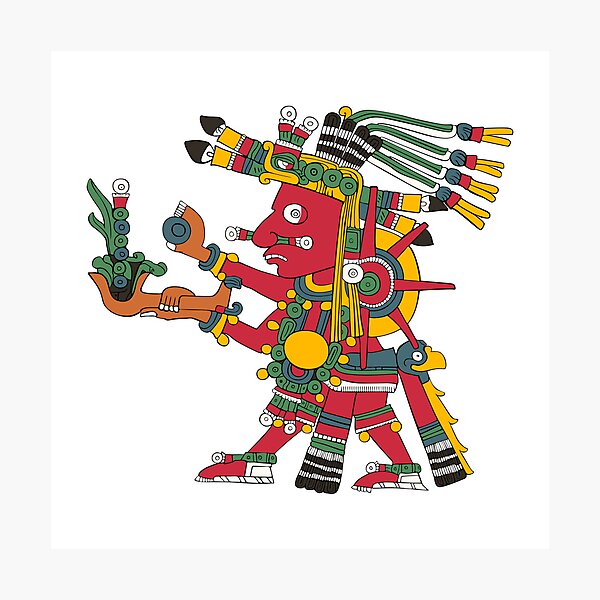 Artikel-Vorschau von Tonatiuh Aztekischer Kriegergott der Sonne – Borgia Codex Transparent, designt und verkauft von Aztectees.