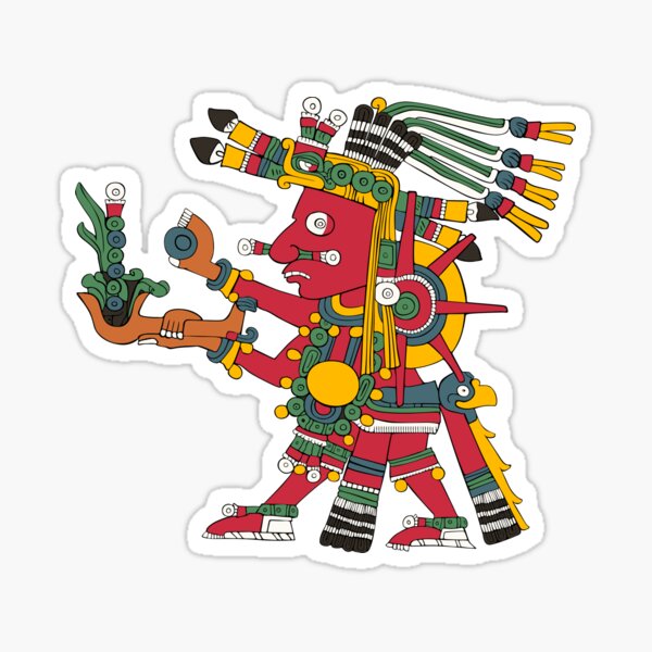 Artikel-Vorschau von Tonatiuh Aztekischer Kriegergott der Sonne – Borgia Codex Transparent, designt und verkauft von Aztectees.