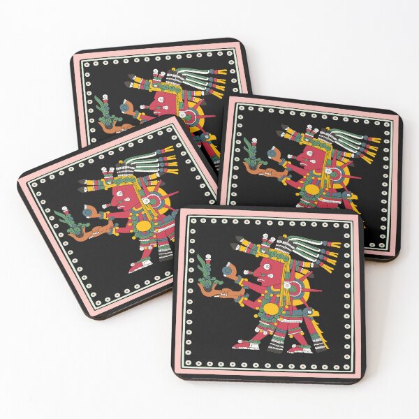 Item preview, Tonatiuh - Framed Transparent Aztec Warrior God of the Sun designed and sold by Aztectees.