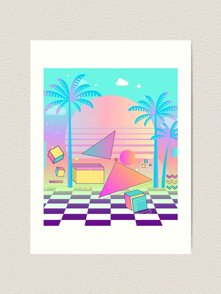 Vaporwave Pastel Sunset