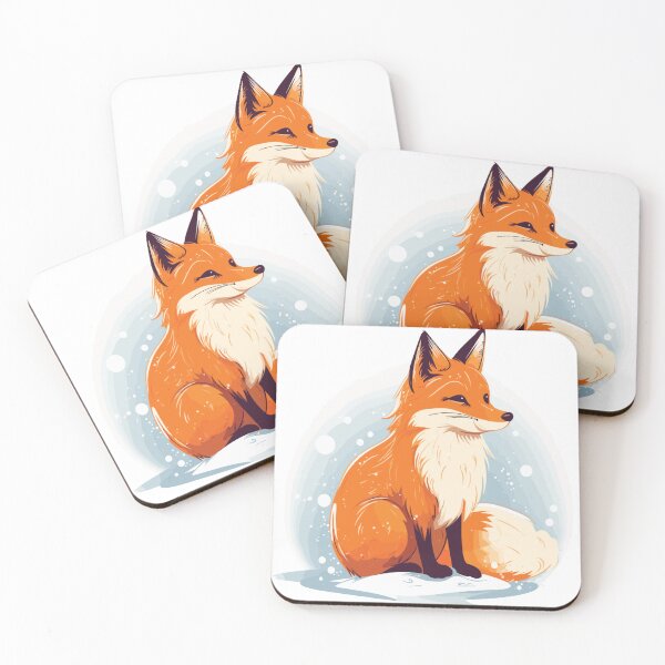 Item preview, Fox and snow designed and sold by Jabuticabaeyes.