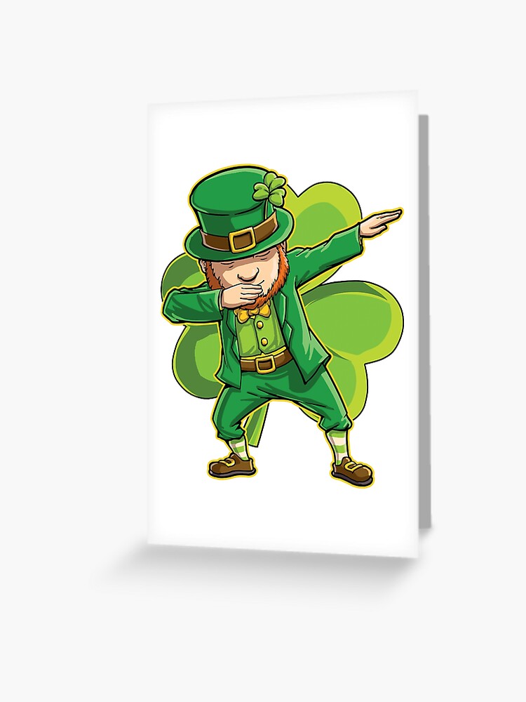 Dabbing Leprechaun Hawaiian T Shirt St Patricks Day Surfing Art Print by  LiqueGifts