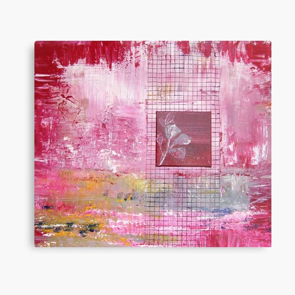 Gridrose Metal Print