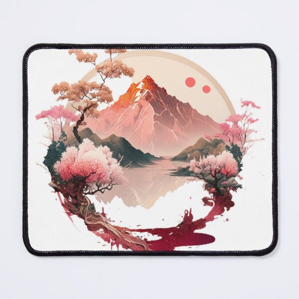 Item preview,  "Harmony in Sakura: Captivating Japanese Landscapes on Redbubble" designed and sold by DesignHeaven24.