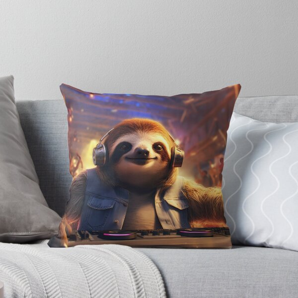 Item preview, DJ Sloth designed and sold by KateAndersonLTD.