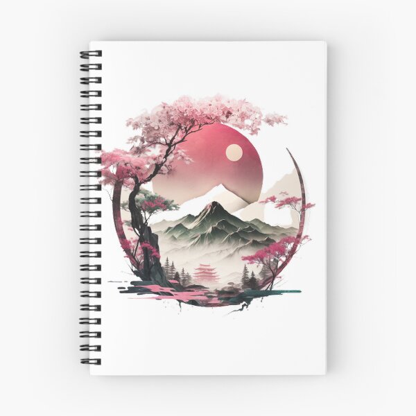 Item preview, "Harmony in Sakura: Captivating Japanese Landscapes on Redbubble" designed and sold by DesignHeaven24.
