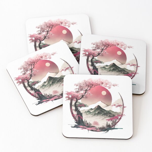 Item preview, "Harmony in Sakura: Captivating Japanese Landscapes on Redbubble" designed and sold by DesignHeaven24.