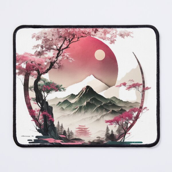 Item preview, "Harmony in Sakura: Captivating Japanese Landscapes on Redbubble" designed and sold by DesignHeaven24.