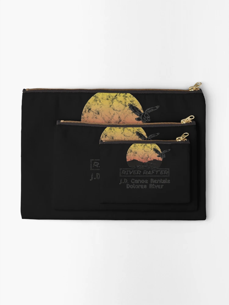 Thumbnail 2 of 4, Zipper Pouch, Dolores Rivers Canoes Rentals Rivers Rafter designed and sold by VicAlvarez.