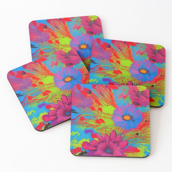 Item preview, Colorful and Funky Flowers Inspired by the 70's designed and sold by UmamibyKristi.