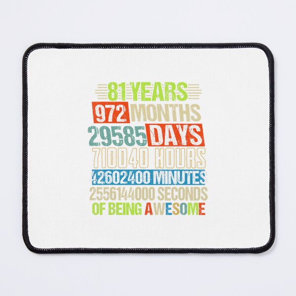 Item preview, 81st Birthday 	 Funny Countdown 81 Yrs Old Being Awesome 	 	 designed and sold by qiuhqswrck57.