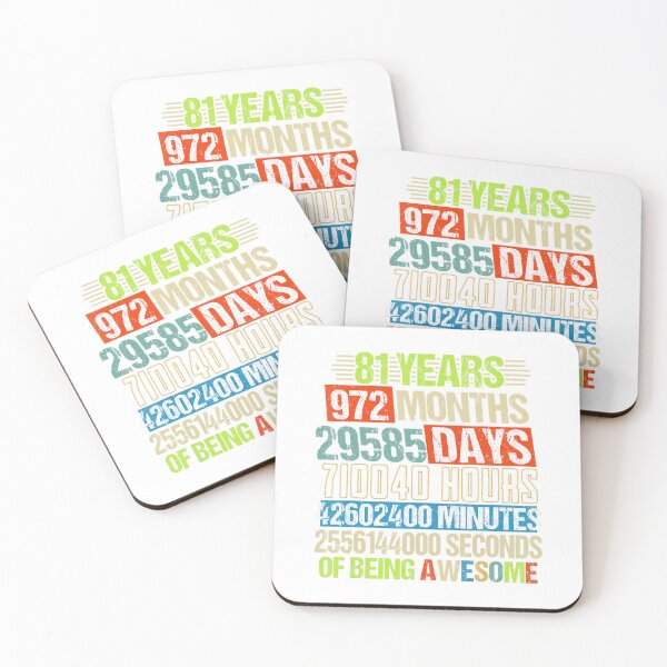 Item preview, 81st Birthday 	 Funny Countdown 81 Yrs Old Being Awesome 	 	 designed and sold by qiuhqswrck57.