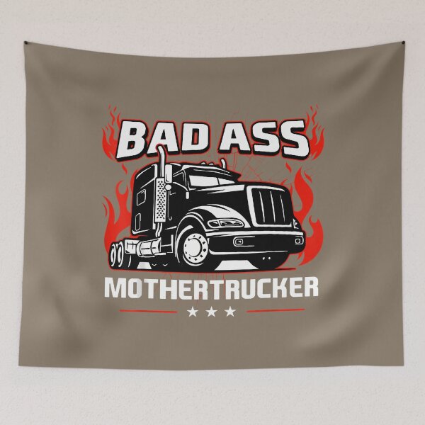 Item preview, Bad Ass Mother Trucker Truck Driving 	 For Father's Day 		 designed and sold by nmvtbwryu29.