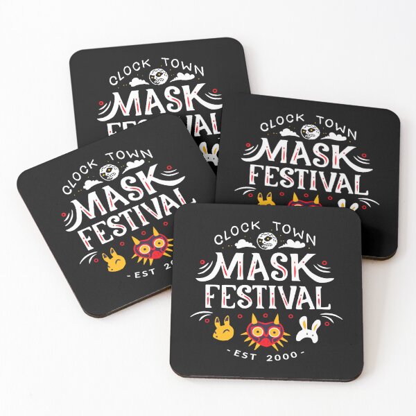 Item preview, Festival de máscaras de Clock Town - Negro designed and sold by MinisTaver.