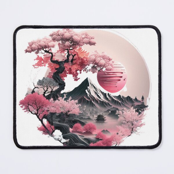Item preview, "Harmony in Sakura: Captivating Japanese Landscapes on Redbubble" designed and sold by DesignHeaven24.