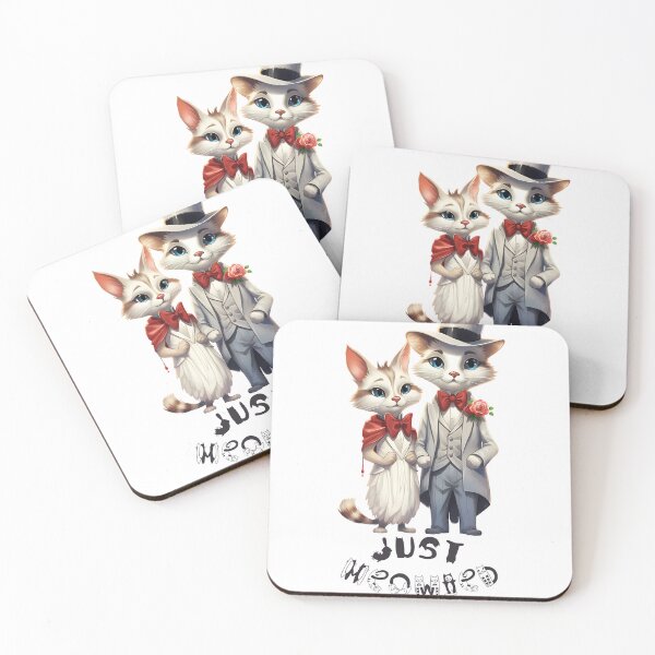 Item preview, Just Meowied: Just Married Cat Love designed and sold by ShopWilPrints.
