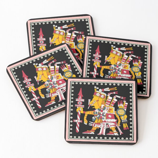 Item preview, Xipetotec - Framed Transparent Aztec God of Force designed and sold by Aztectees.
