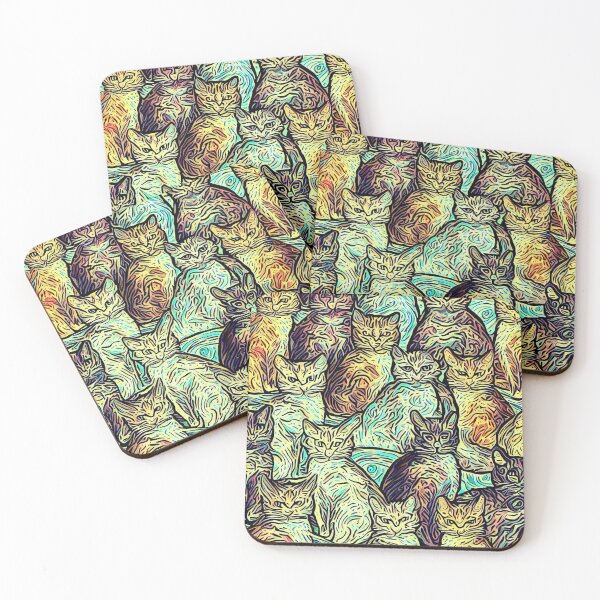 Item preview, cat s v g surrealism designed and sold by luckymando.