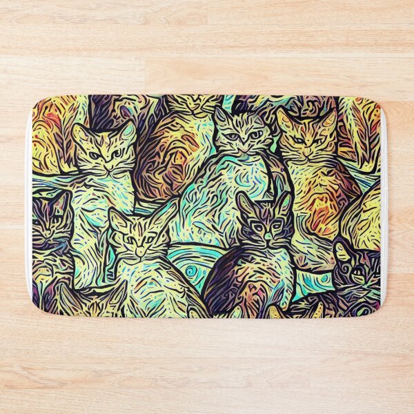 Item preview, cat s v g surrealism designed and sold by luckymando.