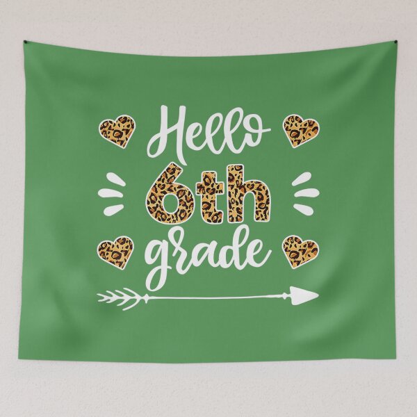 Item preview, Hello 6th Grade Leopard Teacher 	s, First Day Of School 	 	 designed and sold by abzictvnvlm41.