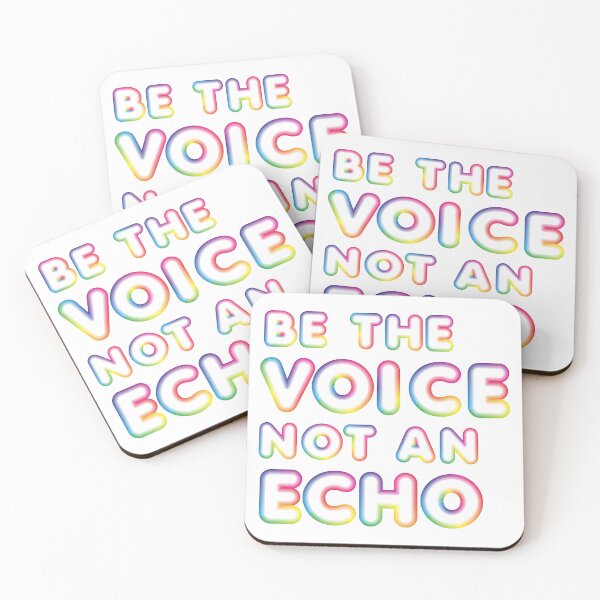 Item preview, Be the Voice Not an Echo |  Individuality, LGBTQIA+ Pride designed and sold by ShopULove.
