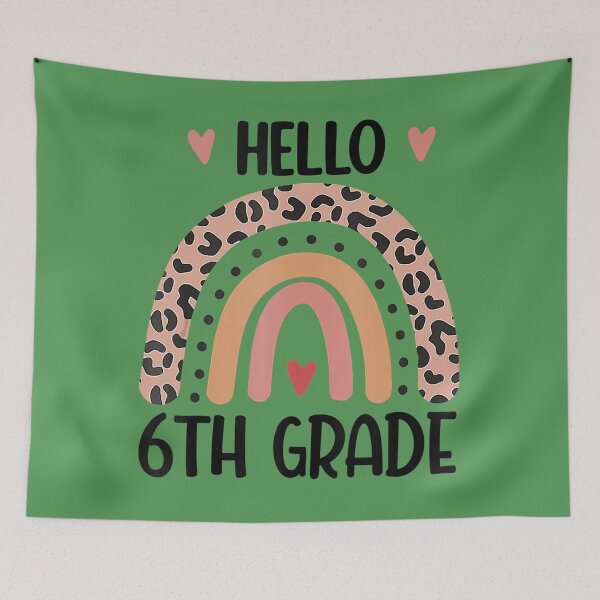 Item preview, Hello 6Th Grade Rainbow Teachers Kids Back To School Funny  	 designed and sold by abzictvnvlm41.