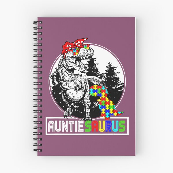 Item preview, Auntiesaurus T Rex Dinosaur Auntie Saurus Autism Awareness 		 designed and sold by lgrfziesp48.