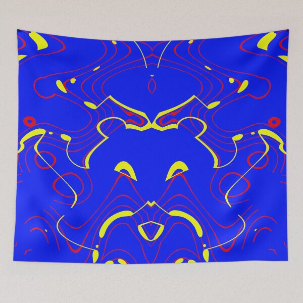 Item preview,  *Funny yellow and blue abstract music - An alien musician in calligraphy art music notes - Great Gift for musicians, pianists, guitarists, and music lover* designed and sold by Ralek.