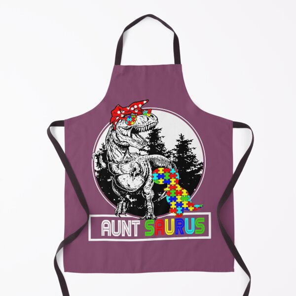 Item preview, Auntsaurus T Rex Dinosaur Aunt Saurus Autism Awareness designed and sold by lgrfziesp48.