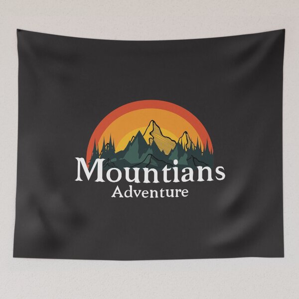Item preview, Mountains Adventure Outdoor Retro Vintage Graphic designed and sold by shaderepublic.