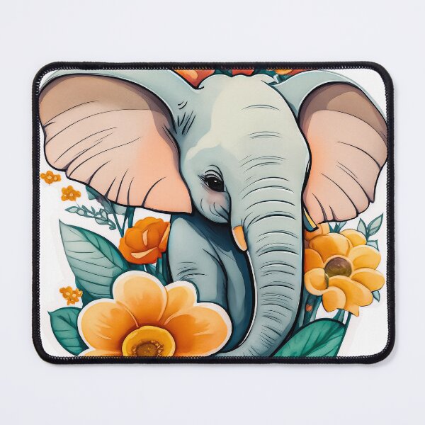 Item preview, Elephant calf in its environment designed and sold by YodaLassina.