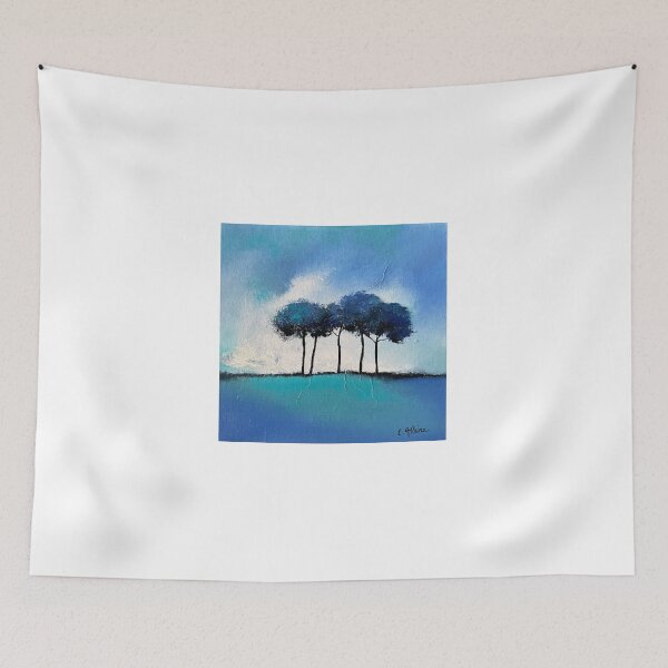 Item preview, Little blue trees designed and sold by Lydie Allaire Allaire.