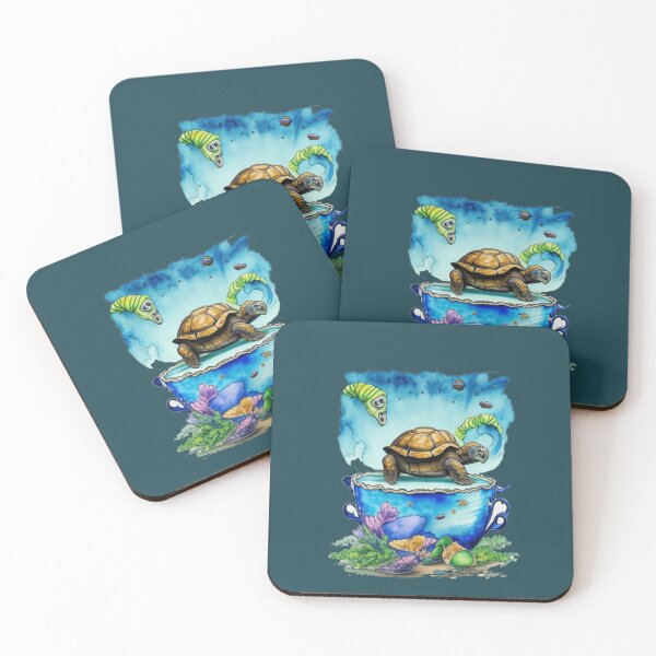 Item preview, Galapagos Tortoise In Galapagos under water with a cup designed and sold by YrtemmyS.