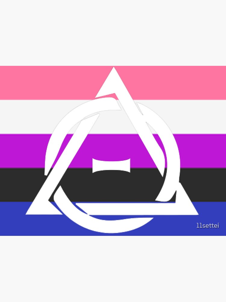 GENDER FLUID Vinyl Sticker - Symbol Sign Male Female Nonbinary - Die Cut  Decal