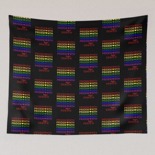 Item preview, EileenTheArt - Pride Month Demon - Pride Month designed and sold by EileenTheArt.