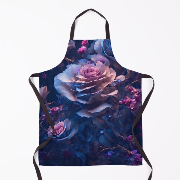 Item preview, Pink and blue roses illustration designed and sold by ArtyBuys.
