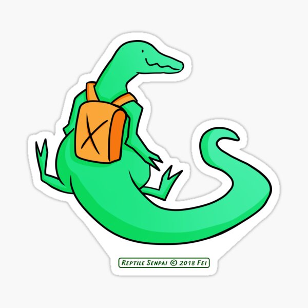 Reptile Senpai S04E02 Sticker