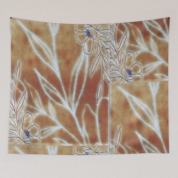 Item preview, Abstract Leaf Design Tan Acrylic Print designed and sold by Paula Helit.