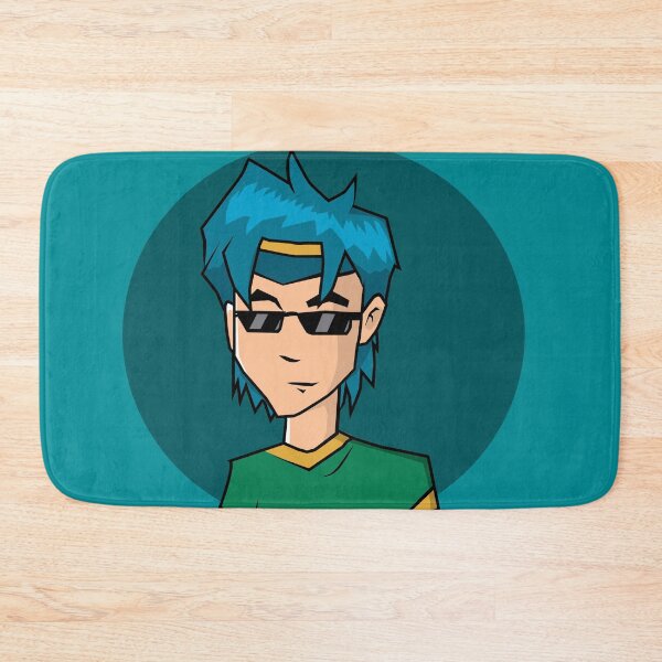 Item preview, blue hair boy with glasses standing designed and sold by KimierArt.