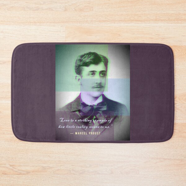 Item preview, Copy of Marcel Proust portrait and quote: Love is a Striking Example of How Little Reality Means to Us. designed and sold by artbleed.