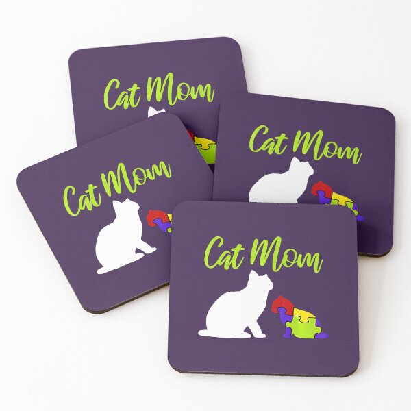 Item preview, Cat Mom Proud Autism Mother Asperger ASD Autistic Awareness 		 designed and sold by odhidmijasr45.