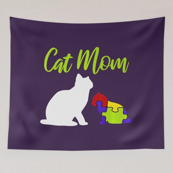 Item preview, Cat Mom Proud Autism Mother Asperger ASD Autistic Awareness 		 designed and sold by odhidmijasr45.