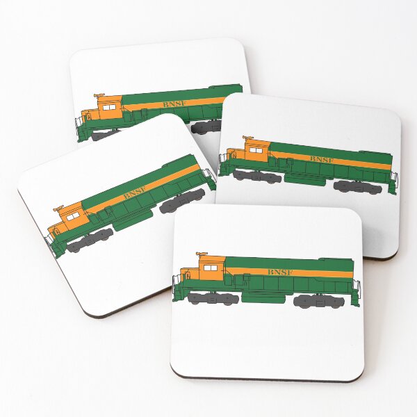 Item preview, BNSF Locomotive (green & orange) designed and sold by LegendaryLocos.