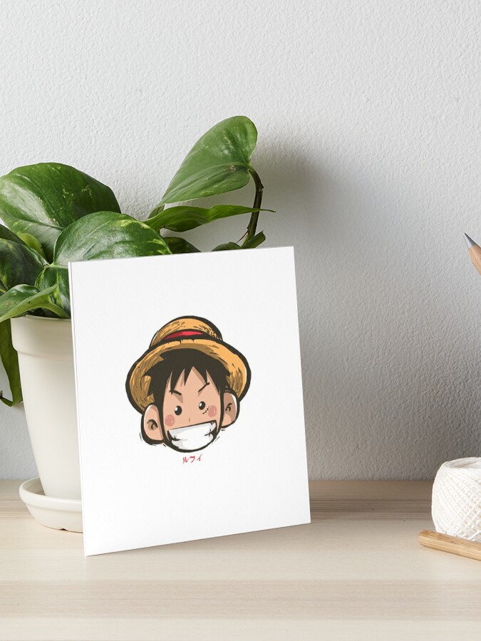 One Piece Luffy Pixel Art Framed Art Print for Sale by kobmamba