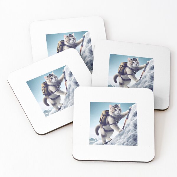 Artikelvorschau, Abenteuerliche Katze erobert schneebedeckte Gipfel. Geschenk für Katzenliebhaber entworfen und verkauft von gatteria.