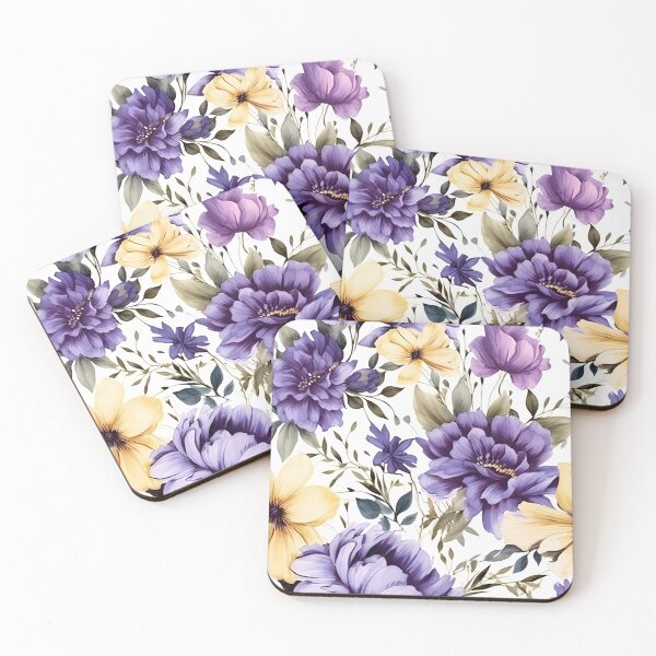 Item preview, Watercolor flowers wallpaper designed and sold by Kyle Peters.