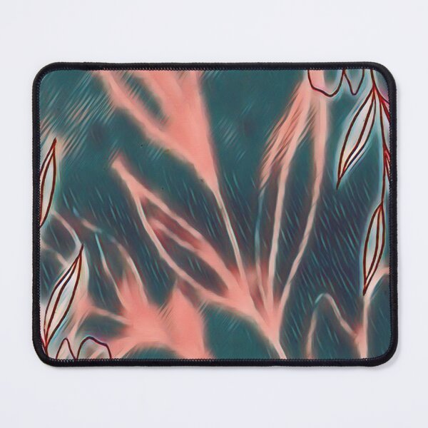 Item preview, Abstract Leaf Design Red Acrylic Print designed and sold by Paula Helit.