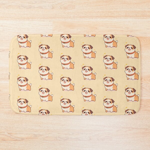 Item preview, cute pug designed and sold by SerchCreative.